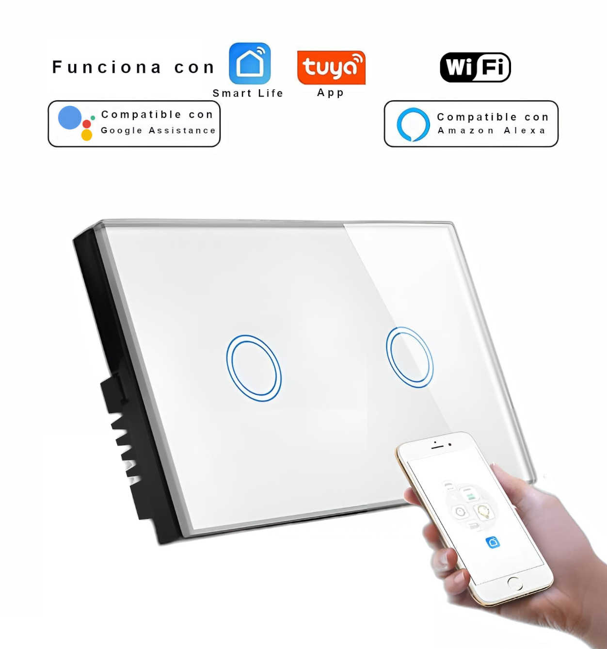 Interr2 Switch WiFi con 2 botones touch