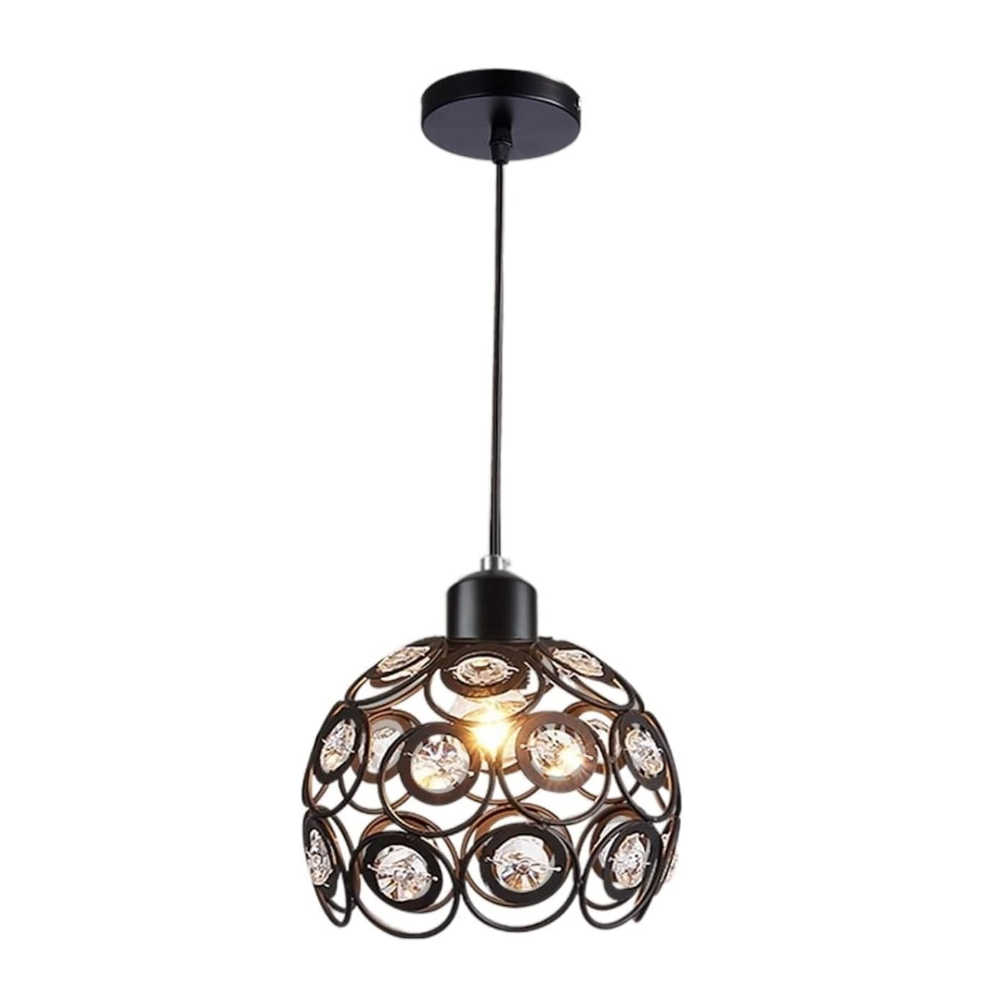 Lámpara colgante esfera con cristales